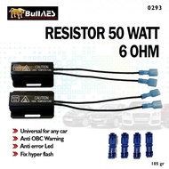 50 Watt 6 OHM Bullaes Turn Signal Light Resistor
