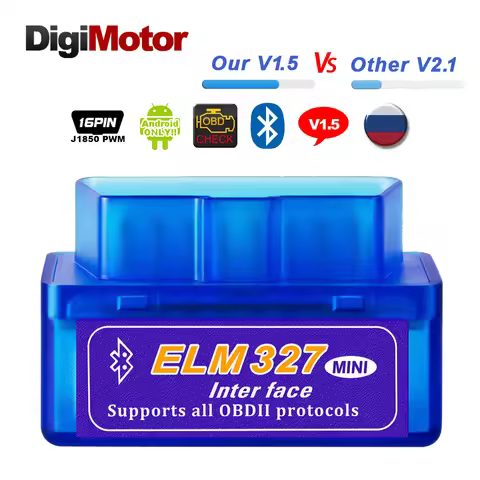 Real ELM327 V 1.5 ELM 327 Bluetooth OBD2 v1.5 Android Car Scanner Automotive OBD 2 Auto Diagnostic T