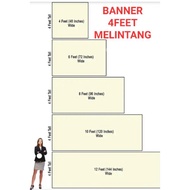 BANNER 4FEET (CUSTOM DESIGN) we make a design for you