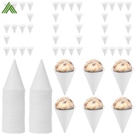200 Pcs 4.5 oz Single Use Paper Cone Cup Stackable Cone Cup Easy to Clean Paper Conical Water Mug fo