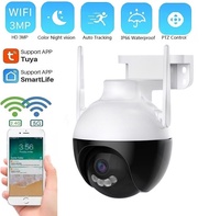 Tuya/Smart life FHD 5MP PTZ CCTV Camera Outdoor 5G/2.4GHZ WiFi IP Camera IP66 Waterproof 6X Digital