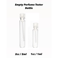 Empty Perfume Tester Glass Bottle | Botol Kosong Tester / Botol Perfume Minyak Wangi Tester 1cc/ 2cc