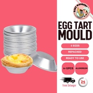 Round Egg Tart Mould/ Tart Mould/ Aluminium Tart Mould/ Acuan Tart Telur (4cm/5cm/6cm/7cm/8cm)