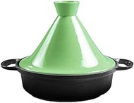 Vertical steamer Cookware Bottom cast Iron,26cm for 3-5 People Compatible with Various stoves Gas Oven Induction Cooker and Other stoves Easy to Clean Thick Bottom Non-Stick pan-red (Color : Green)
