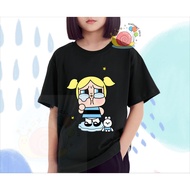 Ready Stock Baju Tshirt Budak Perempuan [CryBaby] Graphic  T Shirt Kids elastic Round Neck T-Shirt