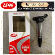 APM IGNITION PLUG COIL ALTIS ZRE17# ZRE14# WISH ZGE2# CT200H ZWA10 HARRIER ZSU60 90919-02258 099700-