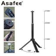 ASAFEE MT01 370MM Adjustable Tripod Stand 120° Foldable Support Quick Setup in 5s Lightweight 105g P
