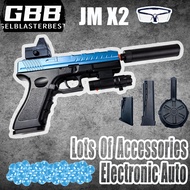 2023 JinMing Gel Blaster Toy Pistol good build quality JM X-2 Glock Backyard Games