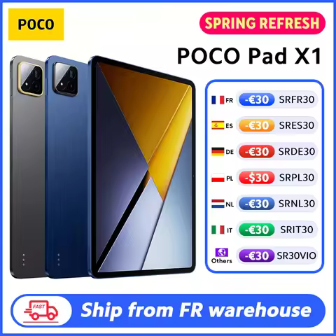 POCO Pad X1 Global Version Tablets Snapdragon 7+ Gen 3 11.2'' 3.2K 144Hz Display 8850mAh 45W Turbo C