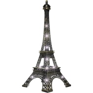 DOITOOL Eiffel Tower Statue, 9.7" Tall Tabletop Eiffel Tower Decor, Light Up Eiffel Tower Lamp, LED 