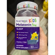 Kẹo dẻo ngủ ngon cho bé Natrol Melatonin gummies 90/180 viên