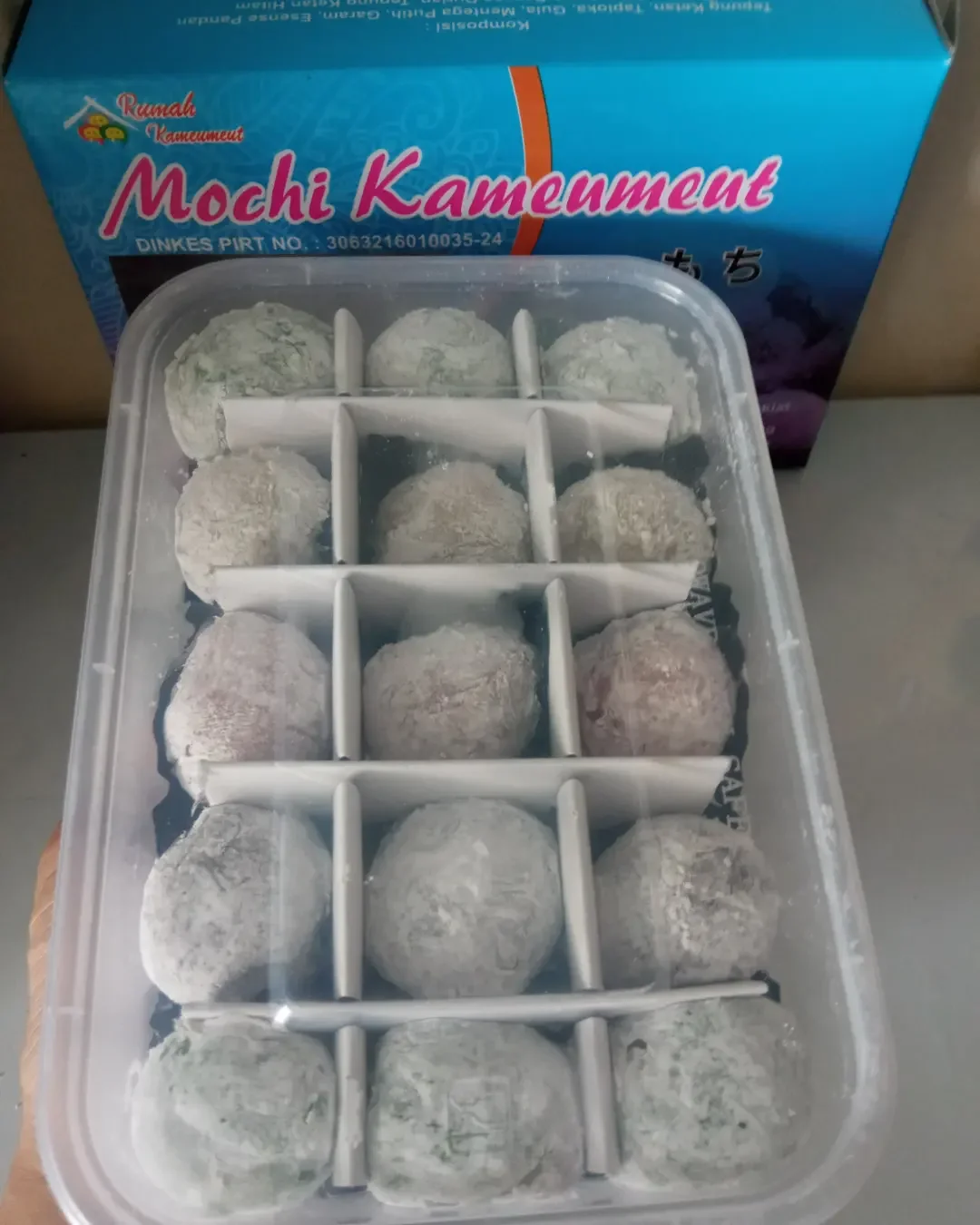 mochi original coklat isi 15