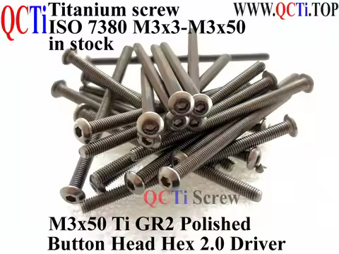 ISO 7380 M3 Titanium M3 screw M3x50 M3x45 M3x44 M3x40 M3x35 M3x30 M3x28 M3x26 M3x25 M3x22 Button Hea