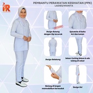 [ FEMALE ] PEMBANTU PERAWATAN KESIHATAN (PPK) WITH EPAULETTE / UNIFORM PPK By IR APPAREL