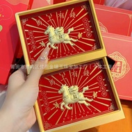 Pure Gold 999 Bafanglai Cai Immediately Rich Gold Ornaments Gong Xi Fa Cai Birthday Gift Gift Set Co