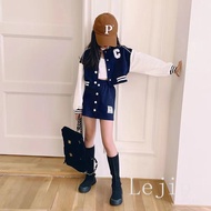 Baju Kanak Kanak Perempuan Blouse Set Tshirt Baby Girl Suits Girls Sports Suit Baseball Uniform Jacket Short Skirt Two-Piece Set Baju Budak Perempuan 12 tahun Kids Clothes Girl S Clothing