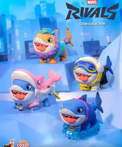 Genuine Hot Toys Marvel Rivals Series Blind Box Cute Mini Figurine Cosbi Collection Desktop Ornament