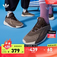 adidas阿迪达斯官方三叶草OZELIA男女经典运动复古老爹鞋 浅棕色/深棕色 41(255mm)