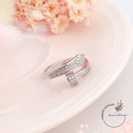 พร้อมส่ง แหวนคาเทียร์ แหวนหัวตะปู แหวนเพชรงานแฟชั่น แหวนเพชรCZ แหวนลายสวยๆ ใส่ติดนิ้ว ใส่ได้ทุกวัน
