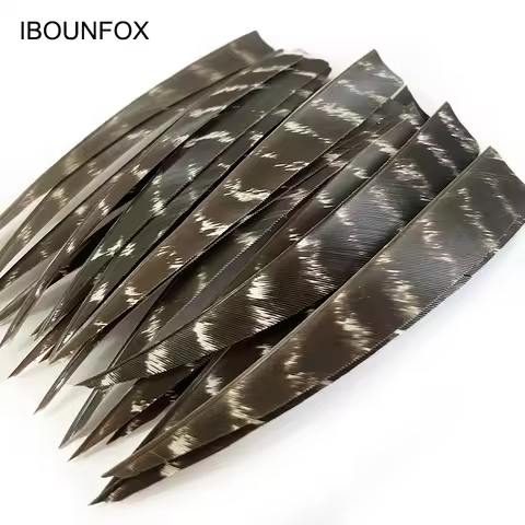 50 Pcs RW Natural Turkey Archery Arrow Feathers Shield 3/4/5 Inch Arrow Fletching Vanes For Bow Arro