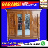 Lemari almari pakaian minimalis kayu jati tua asli jepara 1 2 3 4 5 6 pintu 1 2 3 4 5 6 geser jati a
