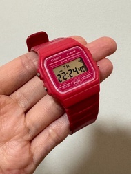 Casio手錶F-91w F-91wc 桃紅色