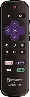 OEM Replacement Remote Control Compatible with All Element Roku TV Smart 4K Ultra HDTV 【Only Works with Element Roku TV, Not for Roku Stick and Roku Box】 (Netflix/Disney Plus/Apple TV+ / Hulu)