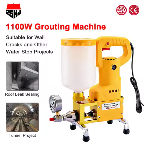 EC9999 1100W Waterproof Grouting Machine High Pressure Injection Pump Polyurethane Grouting Liquid L