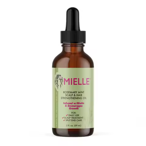 2Pack Deal Mielle Rosemary Mint Scalp & Hair Strengthening Oil 2oz - Strengthens Hair, Nourishes Sca