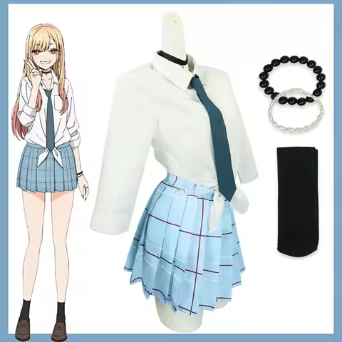 Anime My Dress Up Darling Marin Kitagawa Cosplay Costume JK School Uniform Dress Maid Outfit Anime C