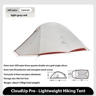 เต็นท์ Naturehike Cloud Up Series รุ่น Pro อัพเกรดสำหรับ 1-2 คน เต็นท์ไนลอน 20D กันน้ำ กันลม น้ำหนัก