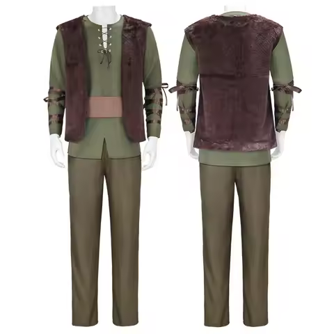 Adult Train Dragon Long Sleeved Pants Vest Set Man Vikings Hiccup Horrendous Haddock Cartoon Cosplay