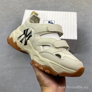 Saiz besar 36-44, Sandal MLB Chunky Mask EVA Gaya Jalanan, Logo Klasik Serbaguna, Kasut Santai, Mode