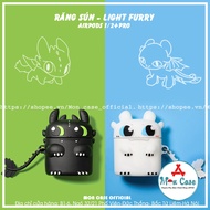 Protective Case Cover for Airpod 1/2/Pro/i12/i9/i7/tws Bluetooth Wireless Headphones - Black - White