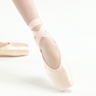 Sansha รองเท้าบัลเล่ต์ Pointe สําหรับผู้เริ่มต้น ผ้าซาติน เต้นรํารองเท้าบัลเล่ต์ Pointe รองเท้าหญิง