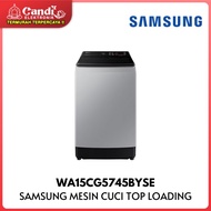 SAMSUNG Mesin Cuci Top Loading Kapasitas Cuci 15 KG WA15CG5745BYSE