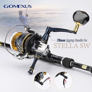 Gomexus Power Reel Handle with Titanium knob 70mm used For Shimano stradic SW saragosa SW Stella SW 