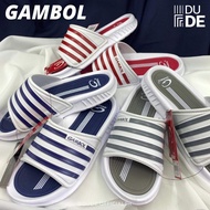 [42164] รองเท้าแตะสวม รองเท้าผู้ชาย ผู้หญิง แกมโบล Gambol Size: 38-43 กรม แดง เทา