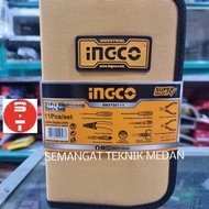 11Pcs Toolset Tool Perkakas Elektrik Listrik Set Ingco Hkets0111