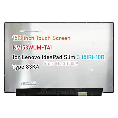 15.3 inch Touch Screen NV153WUM-T41 V8.0 FRU 5D11P86179 for Lenovo IdeaPad Slim 3 15IRH10R Type 83K4