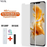 UV Liquid Glue Full Tempered Glass Screen Protector For Huawei P60 P50 P40 P30 Mate 50 40 30 20 Nova 11 Ultra 10 9 8 7 Pro Plus Pro+ 4G 5G 2023