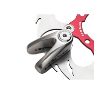 KOVIX KV1 Brushed Metal Motorcycle Disc Lock Classic V-Lock