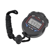 (BATTERY + LANYARD) Stopwatch Waterproof Digital Running Timer Sports LCD Chronograph Stop Watch Jam
