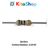 Resistor 56 Ohm (Carbon - 0.25W)