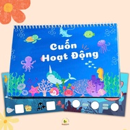 Learning materials with many activities such as counting, addition, subtraction, comparison for babi