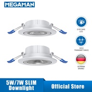 Megaman LED Downlight 5W/7W Panel Slim Ceiling 3000K/4000K/6500K Warm/Cool White &amp; Daylight Energy Saving Home Decoration Lighting