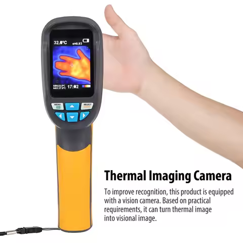 HT-02D Handheld IR Thermal Imaging Camera Color Display 1024p 32x32 Resolution Thermal Imager -20°C 