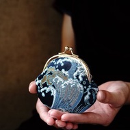 西陣織金襴圓型小口金包/零錢包/共二款