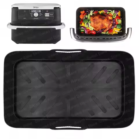 Hot Air Fryer Large Silicone Insert for Ninja Foodi Flexdrawer 10.4L AF500EU & AF500EUCP, AirFryer N