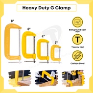 DL-G206 6" Deli Heavy Duty G Clamp Pengapit kerja kayu Tugas Berat G Pengapit Alat pengapit G 6 INCHI